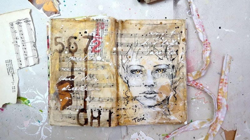 PRASTARA Blank spell book of shadows journal with lock clasp prop vintage handmade leather third eye stone diary embossed triple moon prayer pagan unlined paper witchcraft wiccan notebook daily 7 x 5 Inches. - Image 5